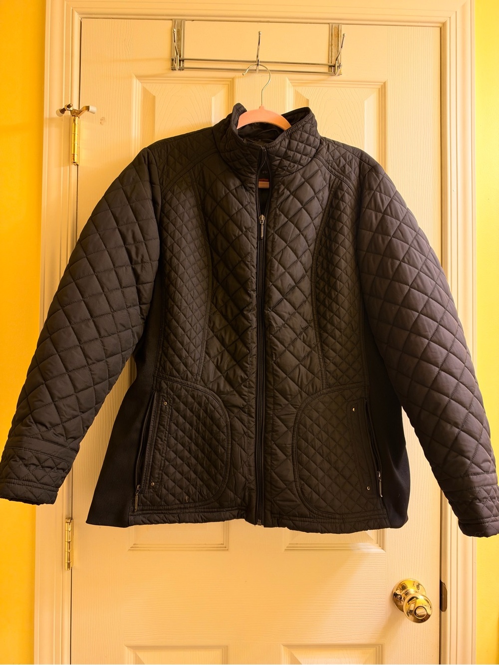 Weatherproof Black Quilted Plus Size 1X Puffer Jacket - Like New